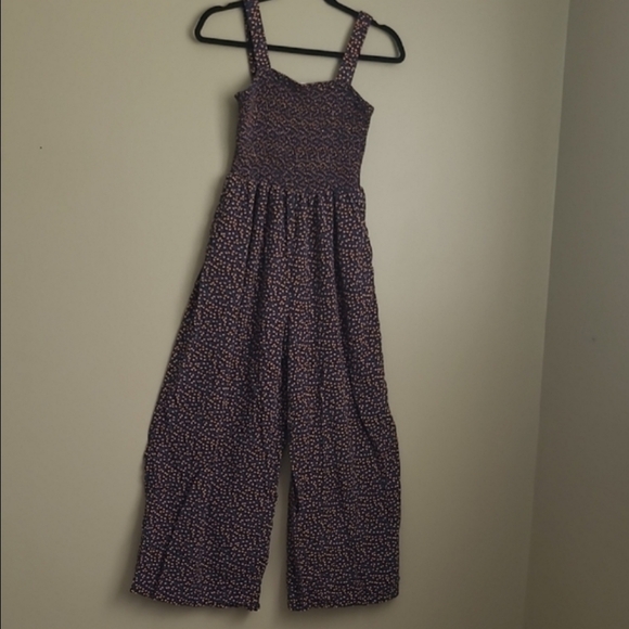 Dokotoo Pants - Floral Navy Jumpsuit